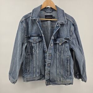 Calvin Klein Men's Blue Denim Jacket Sz S 100% Cotton